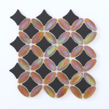 New Style Backsplash Tile Glass Mix Ceramic Mosaic
